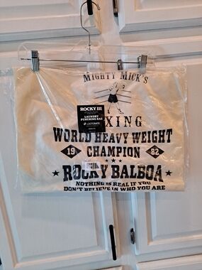 Loot Crate Rocky III Laundry Punching Bag - Cream and Black Lettering NWT